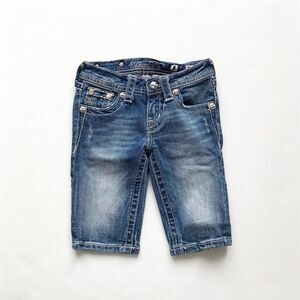 Miss Me medium wash denim Bermuda shorts VGUC 8Y
